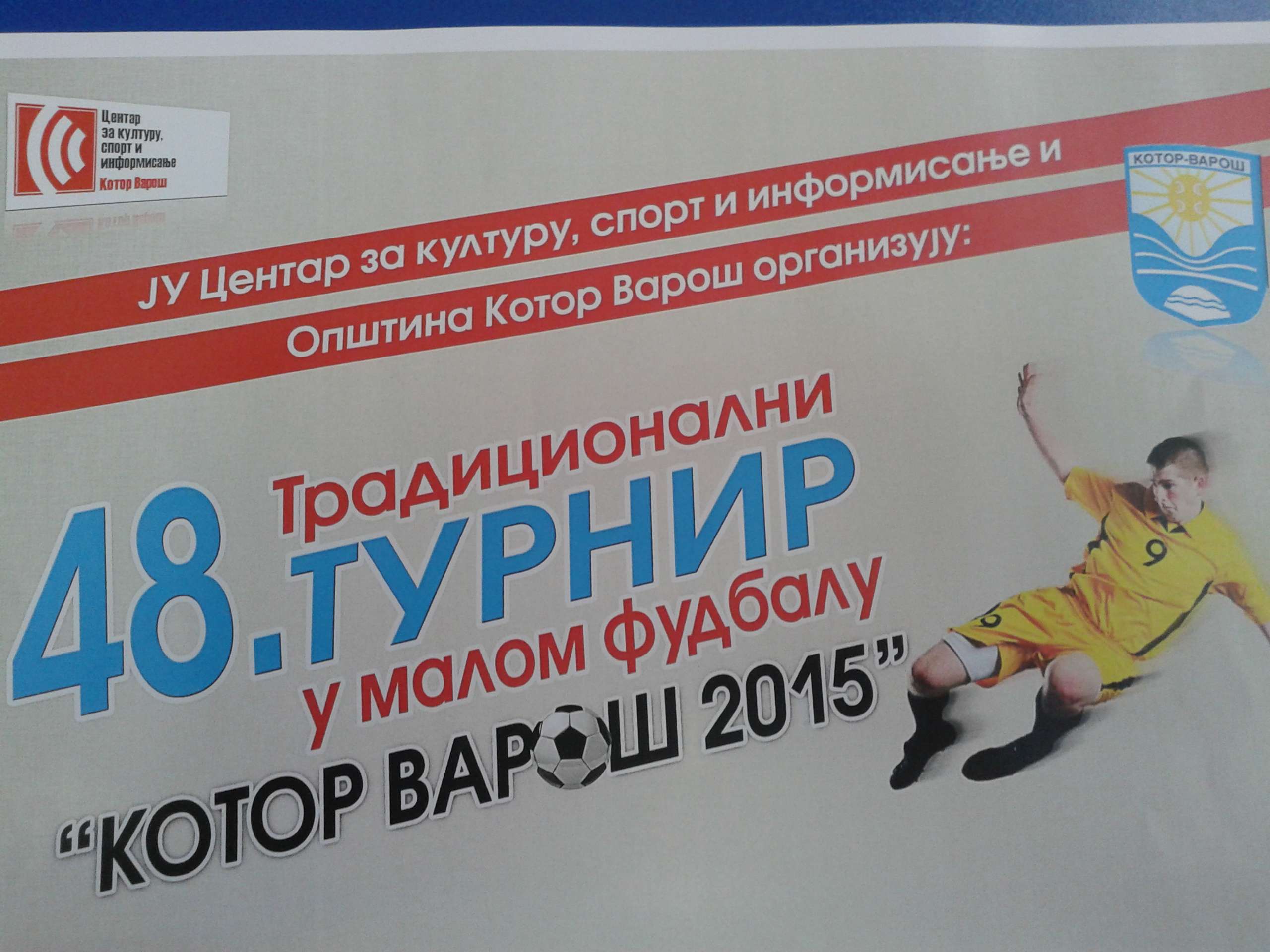 У сриједу 24. јуна почиње 48. Традиционални турнир у малом фудбалу  „Котор Варош 2015“