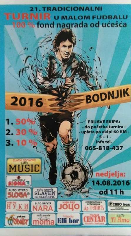 Турнир у малом фудбалу „Бодњик 2016“