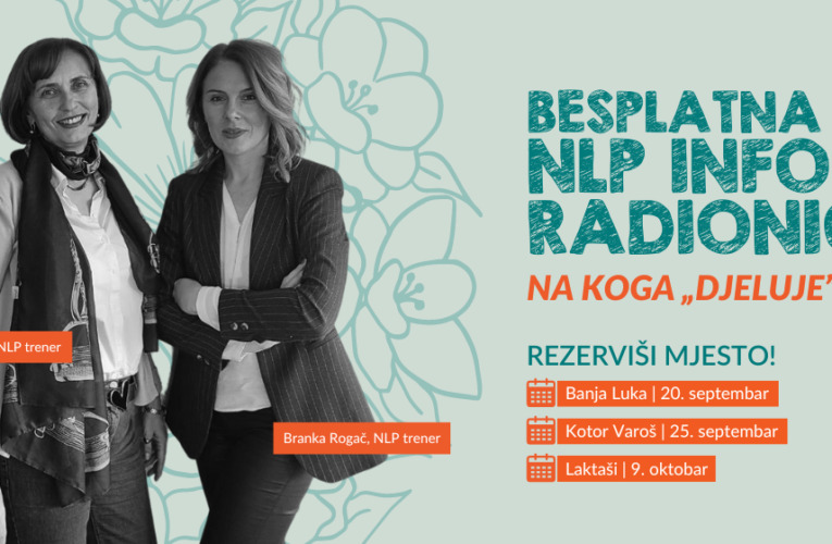 Бесплатна НЛП инфо радионица у Котор Варошу (25. септембар 2023. у 18 часова)