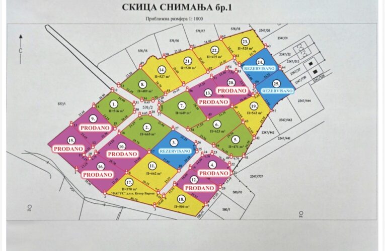ГРАЂЕВИНСКЕ ПАРЦЕЛЕ – ДРУГА ФАЗА ПРОДАЈЕ
